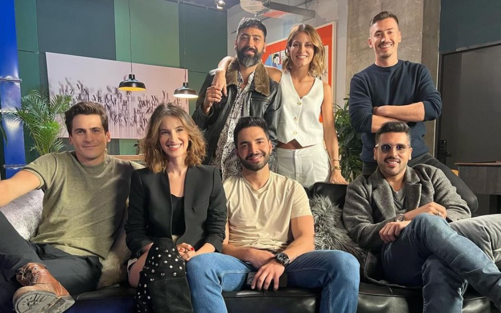 Parte del cast de MANES Simón Elías, Laura Londoño, Variel Sánchez, Sebastián Trujillo, natalia Jerez, Juan Pablo Urrego y Brian Moreno